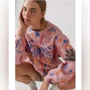Urban Outfitters UO- Everything Is Connected Tie-Dye Sweatshirt M, oversized